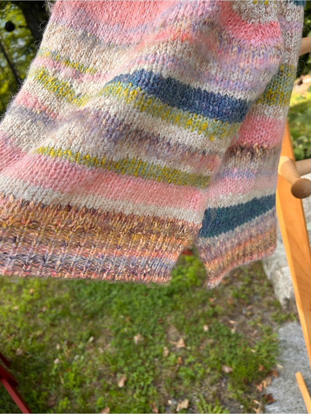 Pilcro Multicolor Pastel Striped Knit Sweater Vest - Picture 4 of 4
